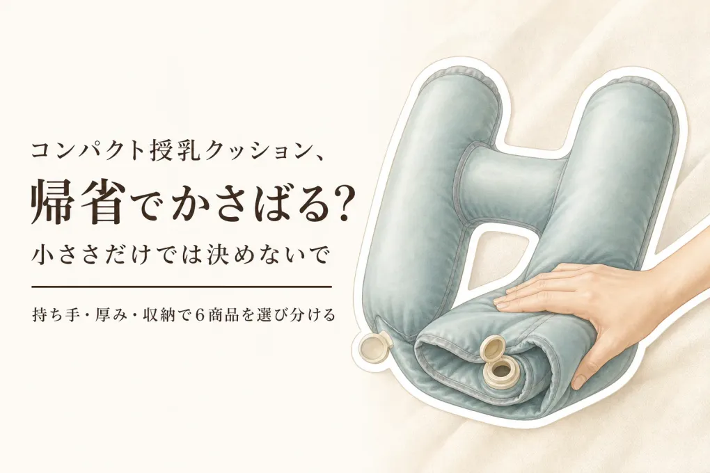 レビュー数が多いコンパクト授乳クッションを比較｜持ち手・厚み・収納で帰省用を選ぶ